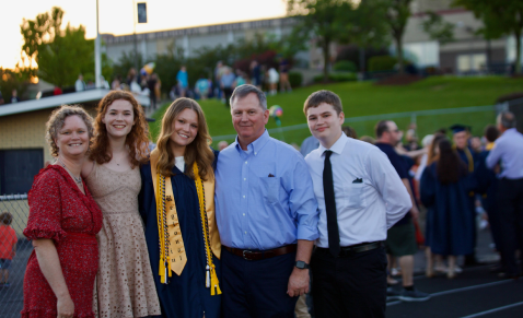 Amy's Family at daughter's graduation